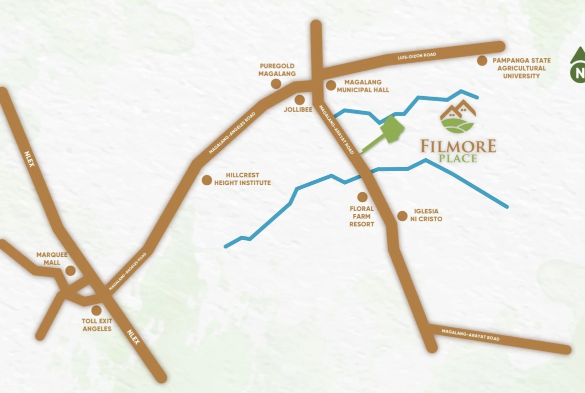 Filmore Place Townhouse Magalang Pampanga Vicinity Map