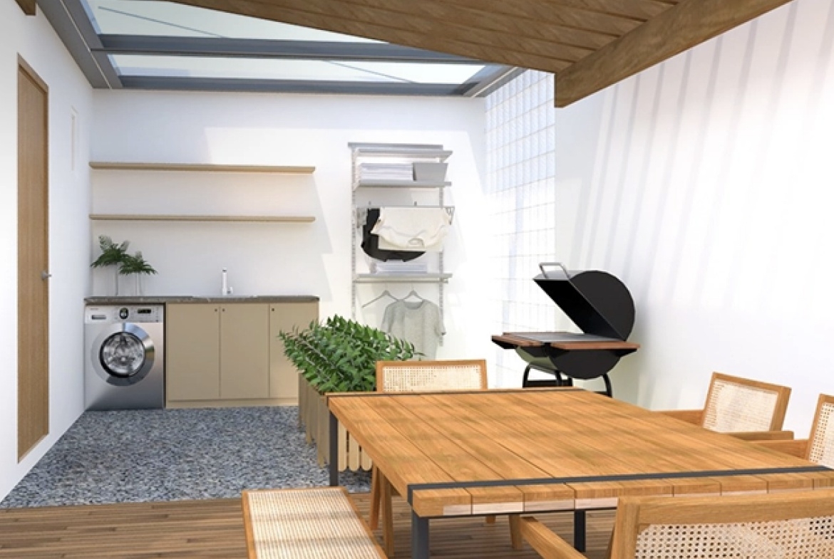 Symphony Homes Mabalacat Model Laundry Area