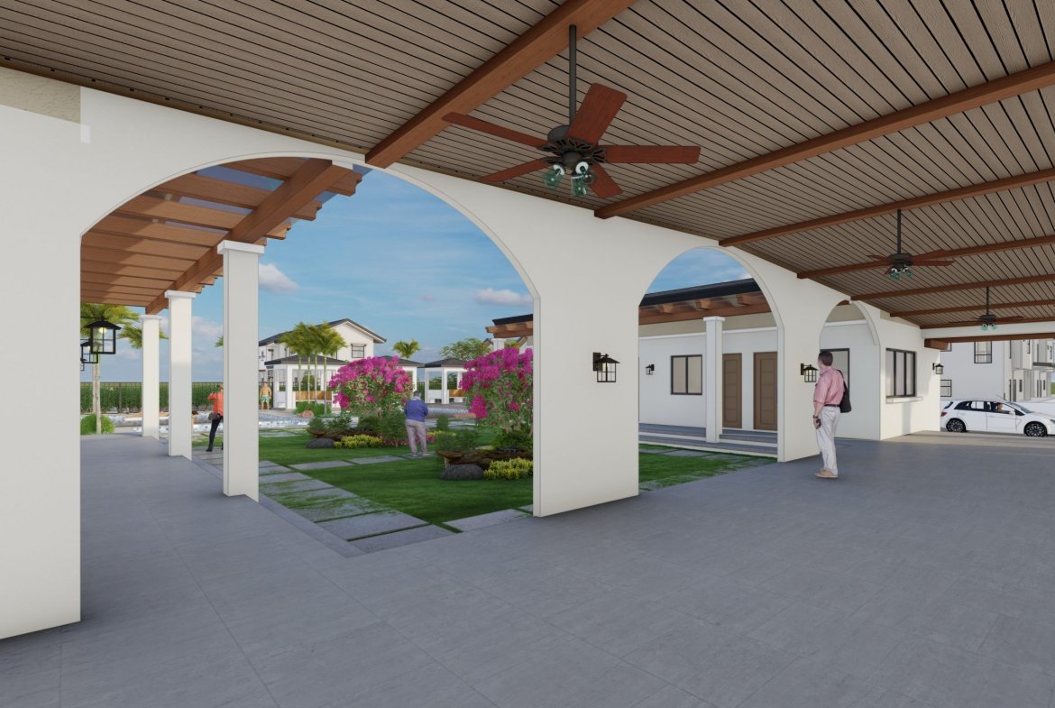The Hauslands Clarkway Courtyard